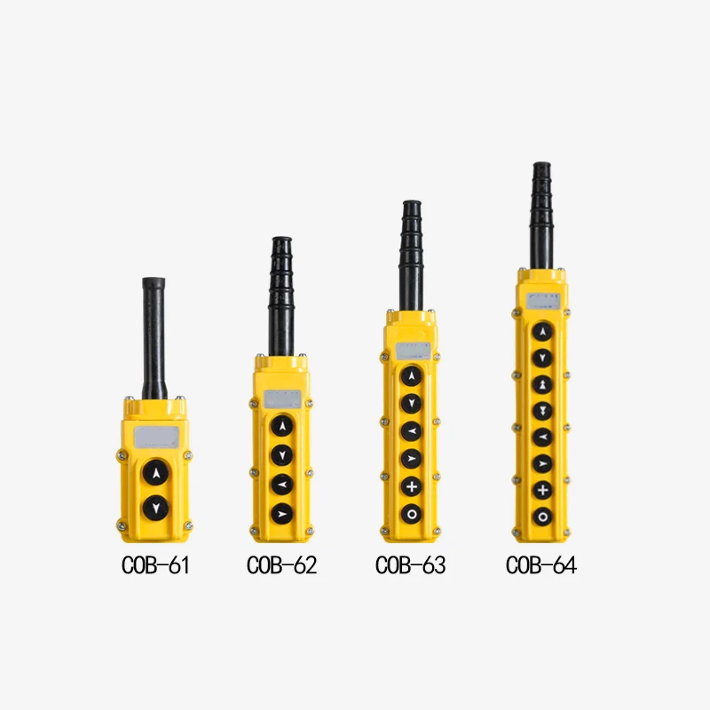 Rainproof Hoist Push Button Switch for Hoist Crane Control COB-61 COB-62 COB-63 COB-64