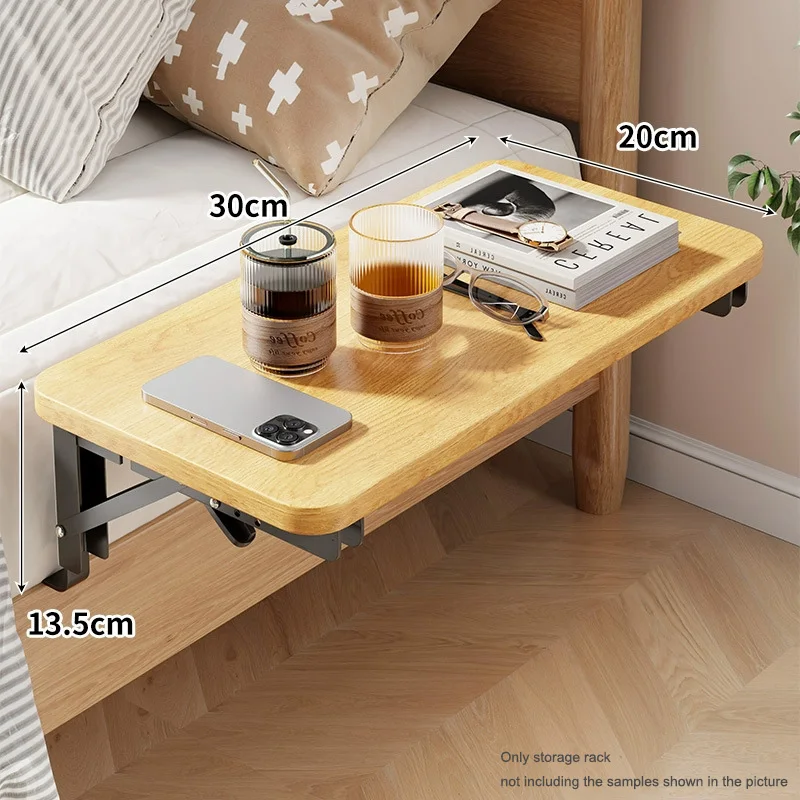 New Foldable Collapsible Organizer Attachable Bedside Shelf Table Under Bed Mat Dorm Bunk Bed Storage for College Space Save image 6