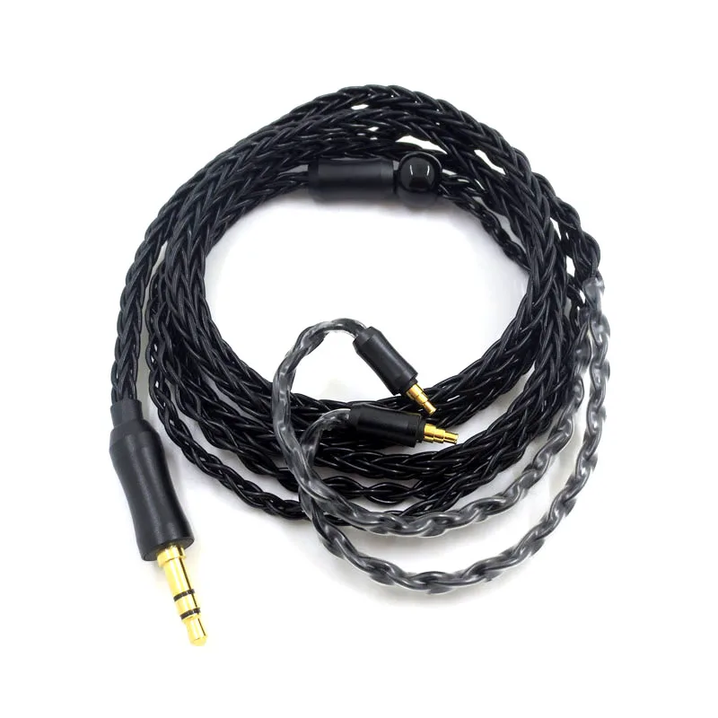 Cable de Audio de repuesto para auriculares Sennheiser IE40PRO, Cable de actualización, Cable de extensión de auriculares (negro)