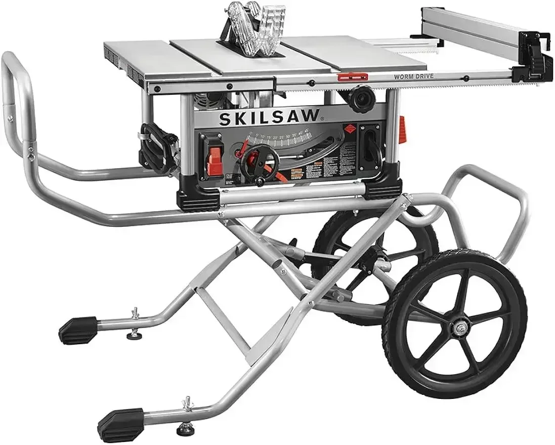 SKIL 10 Inch Heavy Duty Worm Drive Table Saw with Stand - SPT99-11