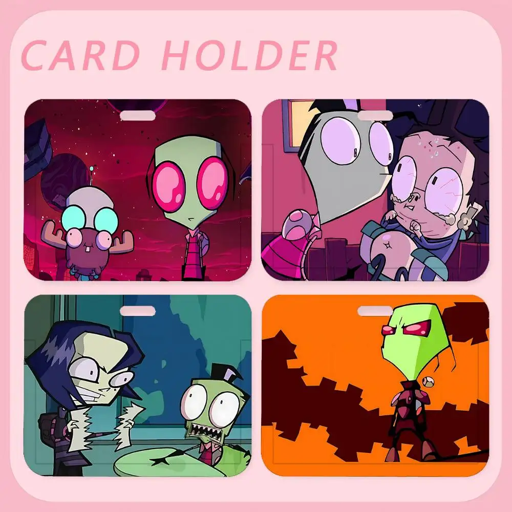 

Держатель для ID-карт и пропусков I-Invader Z-Zim с шейным ремешком, чехол для кредитных карт, подарок для детей