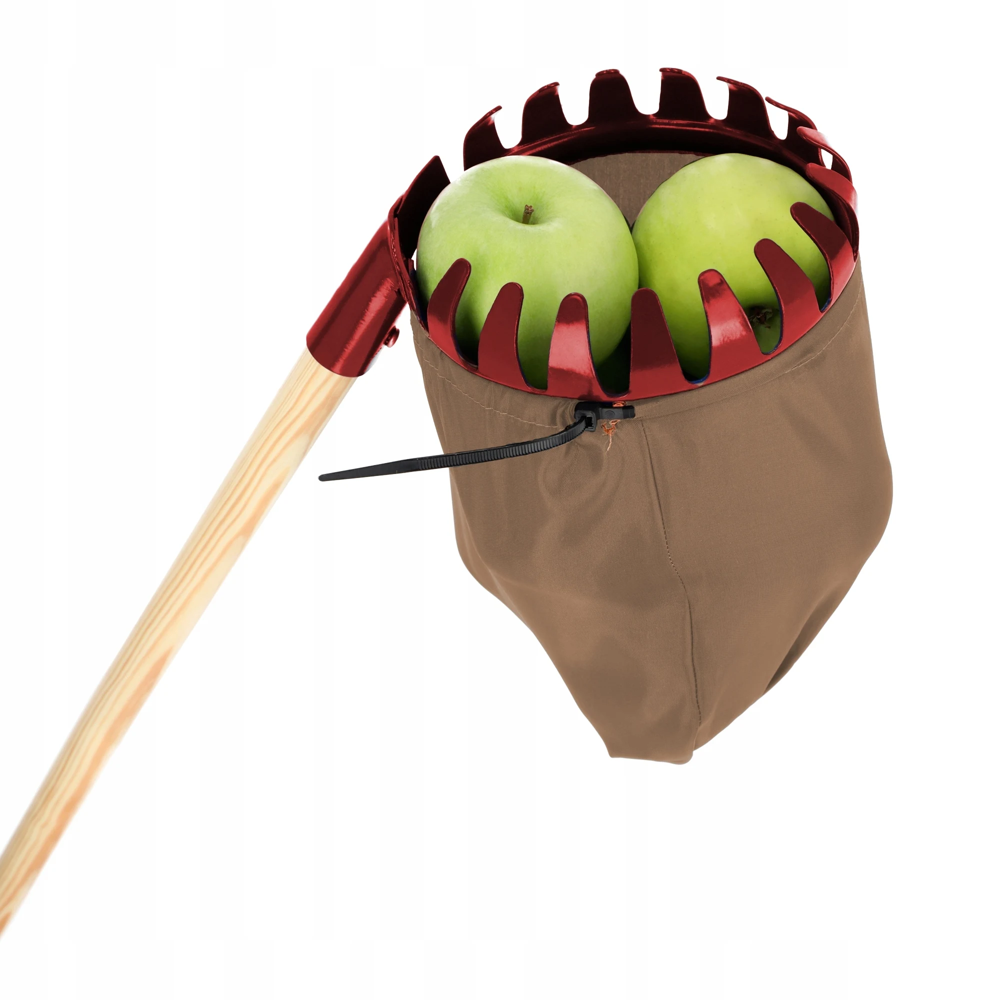 Kadax Appelfruitoogst Met Tassenverzamelaar Met Kelder