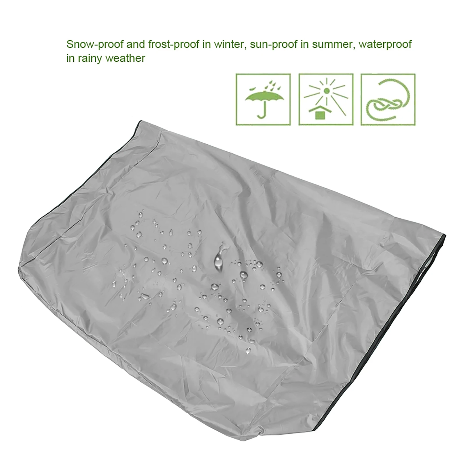 D2 Outdoor Courtyard Waterproof Swing Cover Dust Proof Swing Canopy Cover Replacement  Accessory Garden Top Covered With Rain
