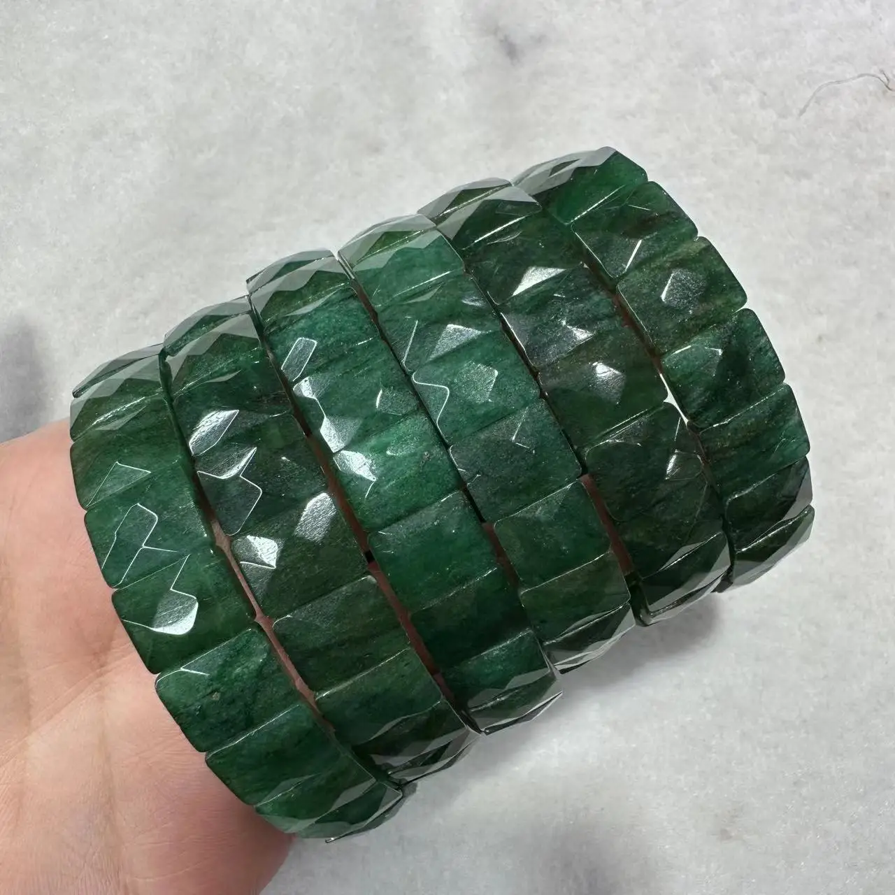 Natural African jade stone 9×12mm Bracelets for Women Men Simple Energy Stone Bracelet Academic Magnetic Field Jewelry