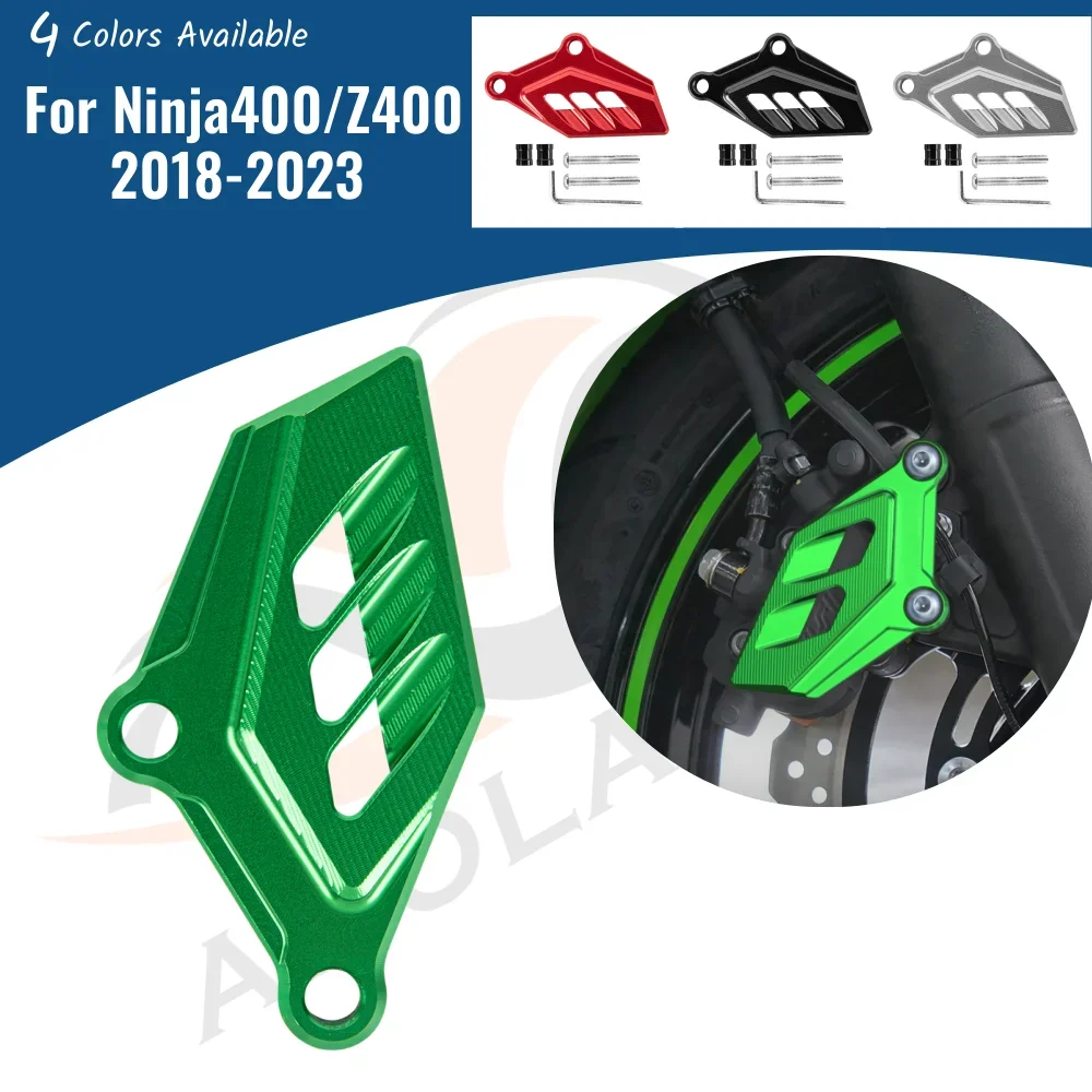 

For Kawasaki Ninja Z 400 2018-2023 Ninja400 Z400 Front Wheel Disc Brake Caliper Cover Motorcycle Mount Protection Board