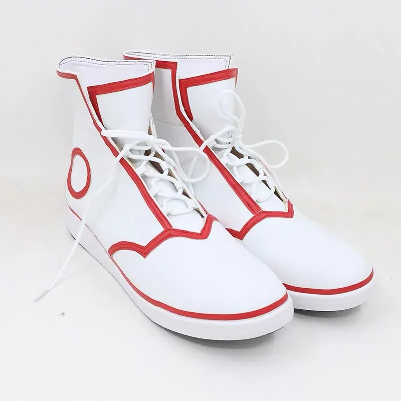 أحذية أنيمي بالمنشار رجل دينجي التأثيرية أحذية أنيمي كوس البيضاء أحذية دينجي كوسبلاي الدعامة للهالوين