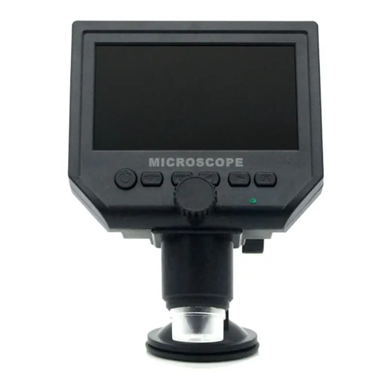 

REST Digital Microscope -Metal Stand 4.3 Inches HD LCD Video Soldering/ Phone Repair Microscope 600 Magnification -EU Plug