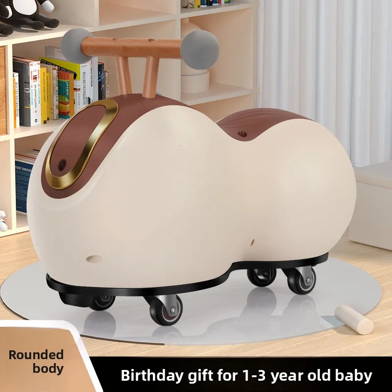Peanut Car Yo-yo Car 1-3 años niños y niñas bebé Scooter juguete antivuelco Twist Car