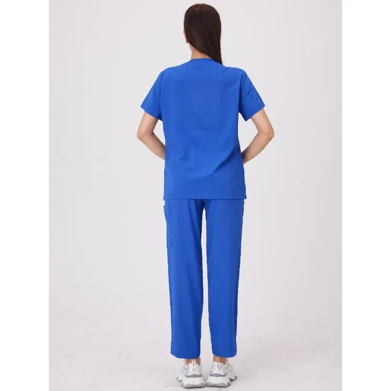 Uniformes clínicos mulher uniforme clínica dental corredores esfrega terno médico hospital esfrega uniformes conjuntos spa trabalho wear-b