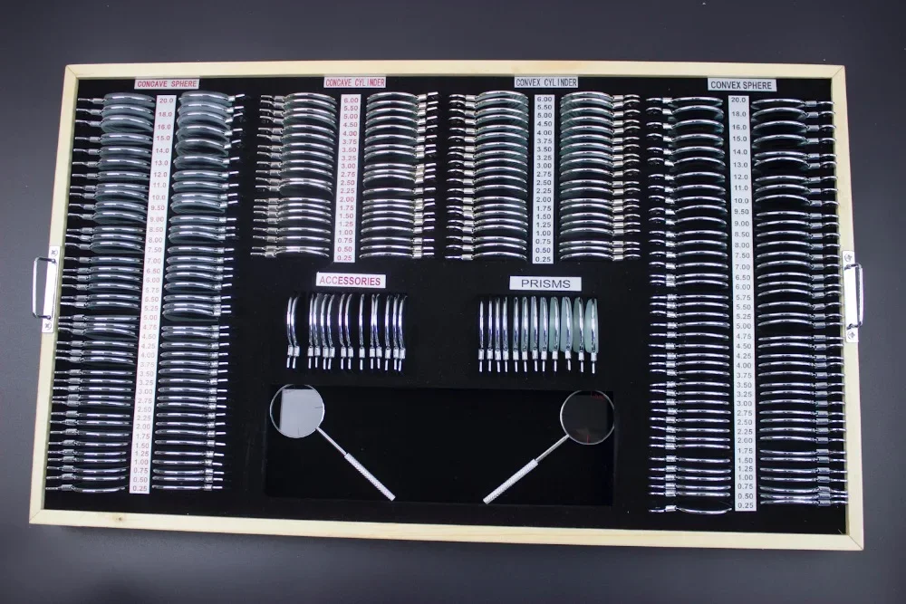 Optometry Testing Box Optical Equipment Optometric Metal Rim Trial Lens Set