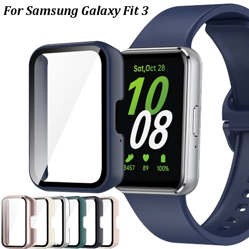 

Чехол + HD закаленное стекло для Samsung Galaxy Fit 3 шт., полная рамка, защитный чехол-бампер для Samsung Galaxy Fit3, аксессуары