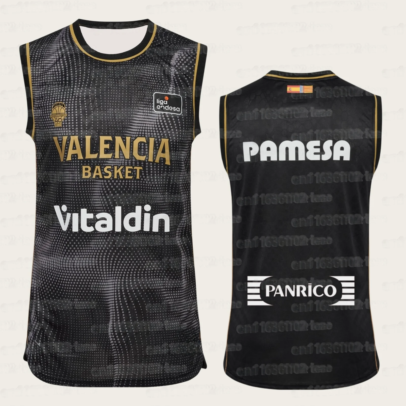 2026-2027 Valencia Basketball Fans Ärmelloses Weste Y2K Locker Atmungsaktiv Schnelltrocknend Dünnes Sport-Fan-Street-Home-Top – Detail 4