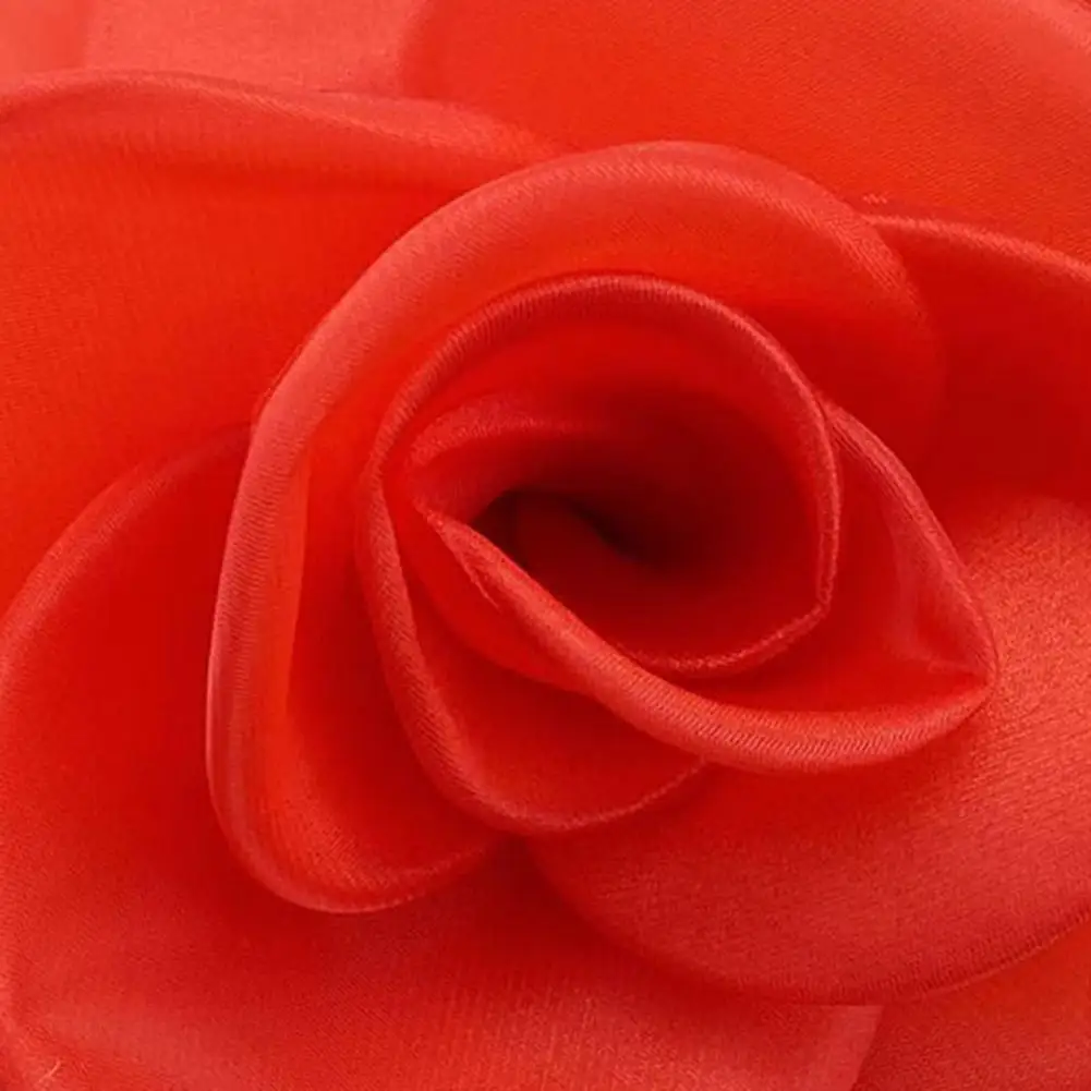 Flower Brooch Formal Occasion Corsage Brooch Style Big Camellia Mesh Fabric Accessory Wedding Prom Party Dress Suit Patch