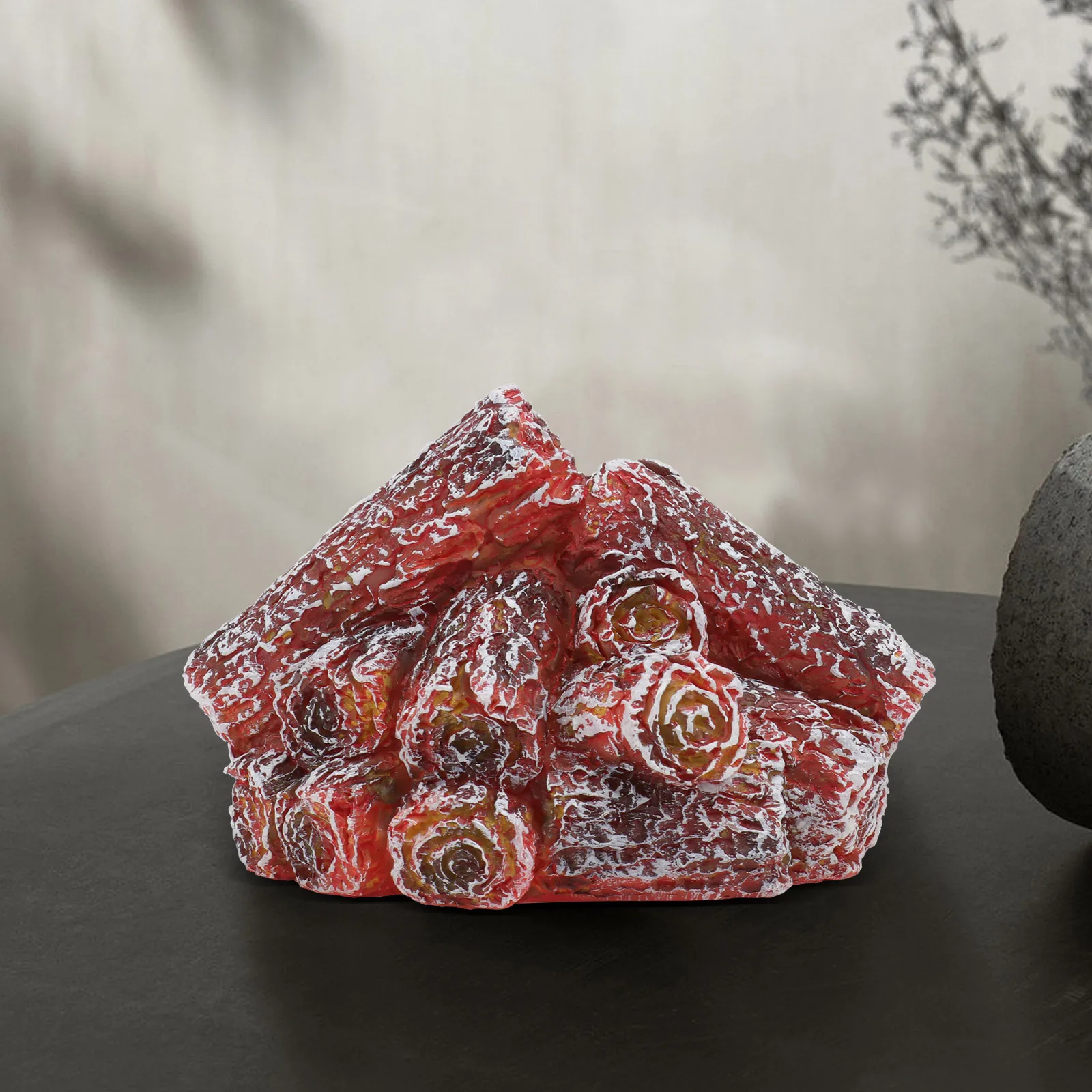 1 قطعة مصباح الفحم محاكاة الإبداعية LED الفحم تصميم ضوء مصباح جو الزخرفية مهرجان عطلة هدية الخفيفة