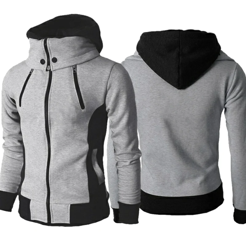 New High Quality Fashion Men's Warm Windbreaker Jackets Winter Coat Jacket Slim Fit Hooded Jackets