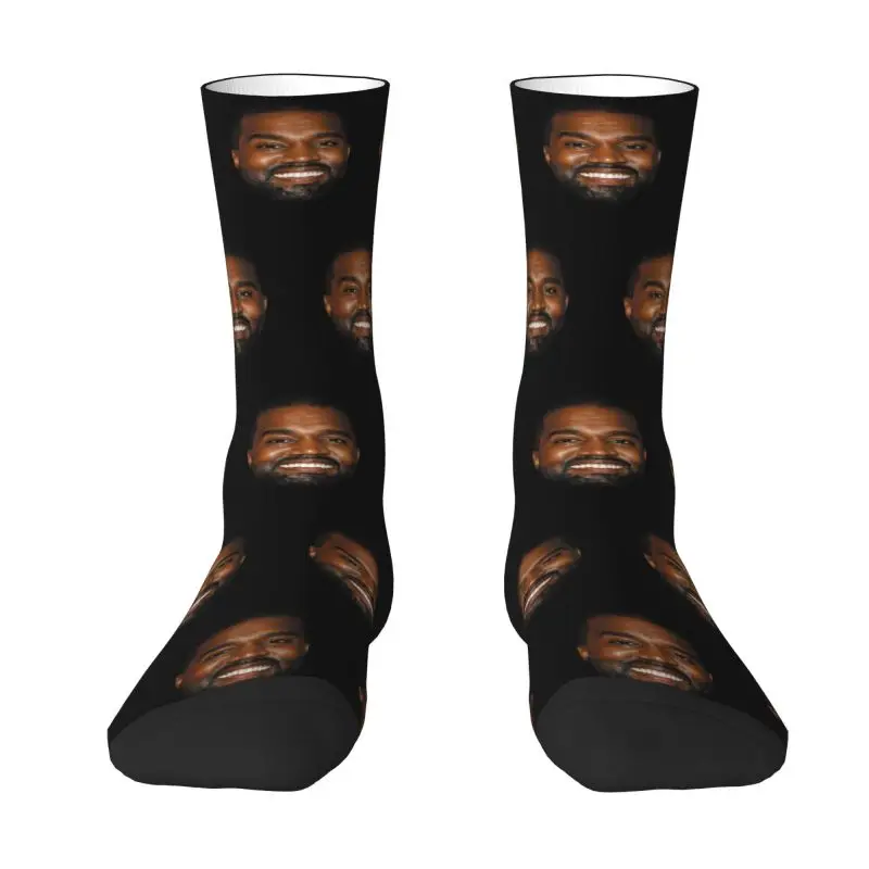 Funny Kanye West Meme Mens Crew Socks Unisex Cute 3D Print Dress Socks