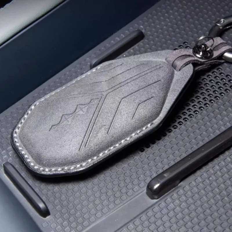 BYD FangChengBao Leopard 5 Protective Leather Suede Key Case - Image 5