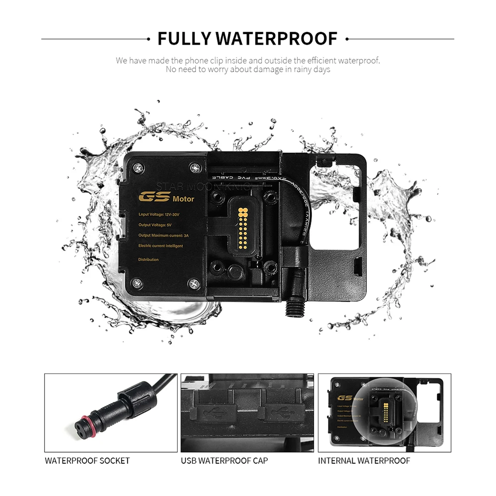 Motorrad Wireless Charging Ladegerät Handy Halter Stehen Halterung Für BMW R1200GS Adv LC F850GS S1000XR R1200RS R1250GS