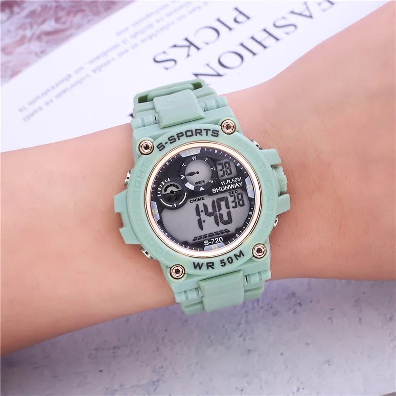 UTHAI CE135 New Multifunctional Electronic Watch Sports and Leisure Student Boys Girls Waterproof Glow Calendar Children\'s Watch