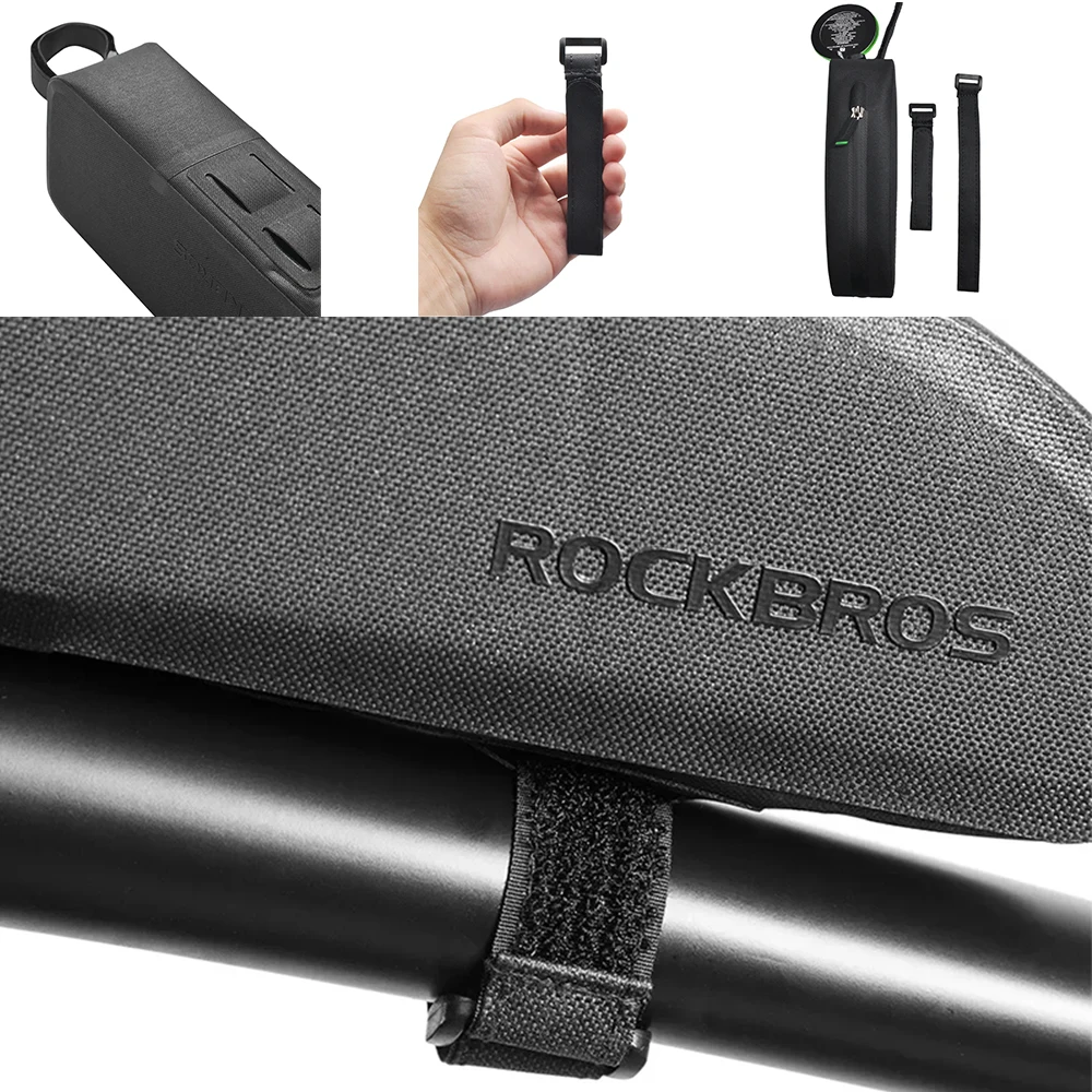 Borsa per tubo superiore anteriore per bicicletta, borsa per trave anteriore per bici da strada, borsa da sella impermeabile per mountain bike, attrezzatura da ciclismo all'aperto