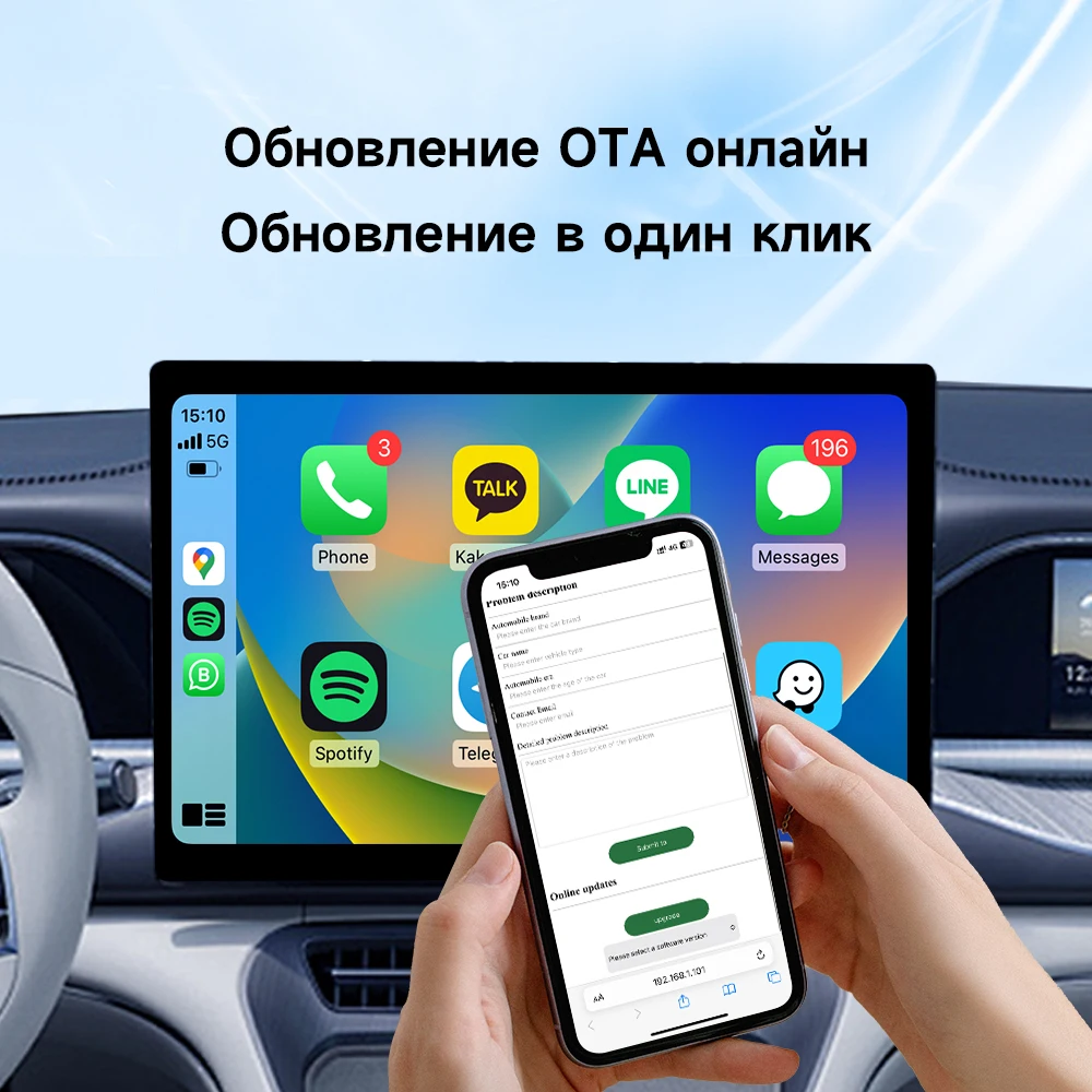 HEYINCAR Baidu Carlife a caja Carplay inalámbrica para Toyota bZ4X Avalon Highlander Venza China hizo Toyota coche Yandex mapas spotify