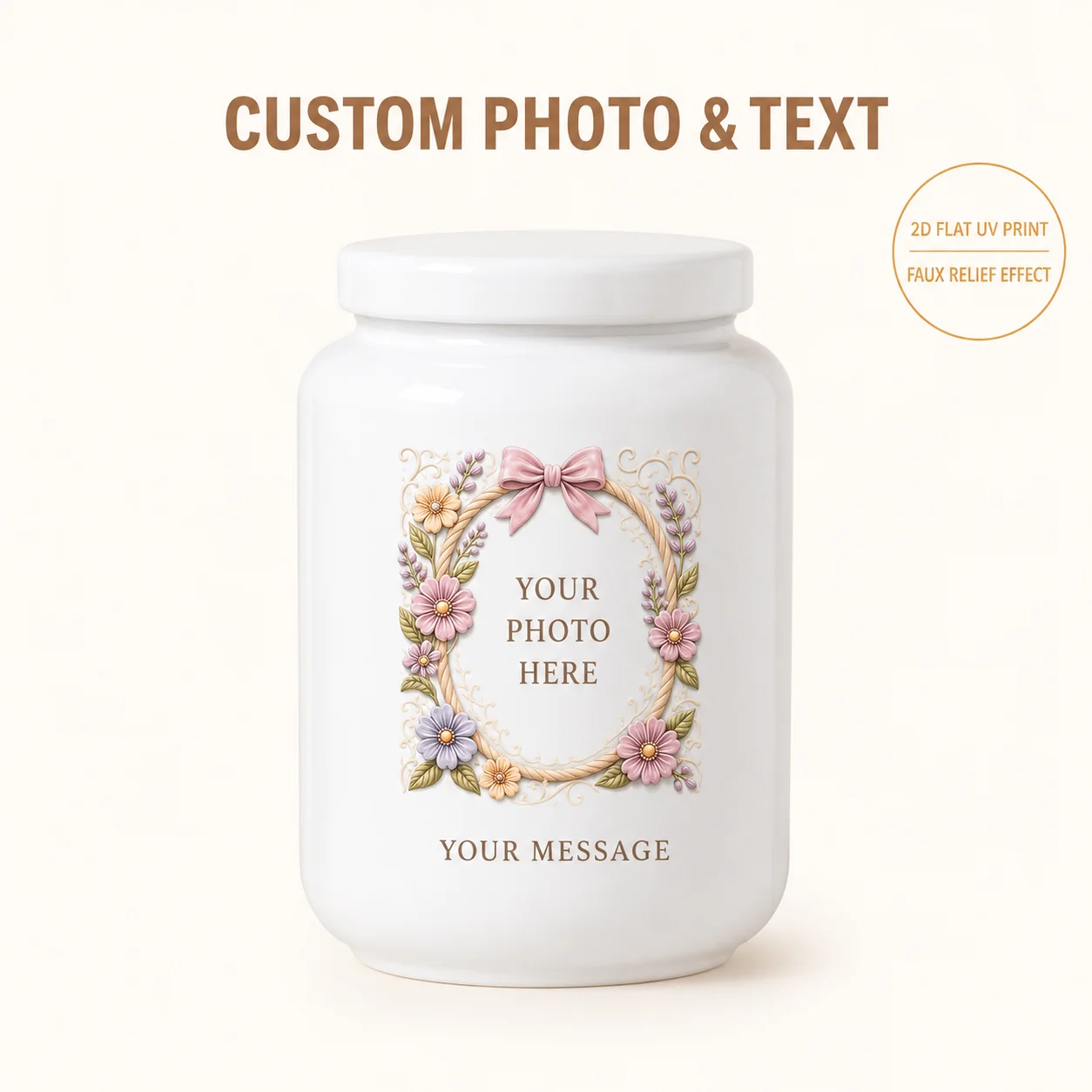 Customized Pet Memorial Ceramic Jar｜Personalized with Photos and Text · Let Love and Memories Live On