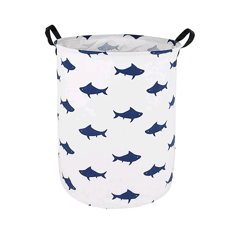 New shark pieghevole impermeabile cesto della biancheria cestini portaoggetti per vestiti decorazione della casa barile di immagazzinaggio secchio organizzatore di giocattoli per bambini