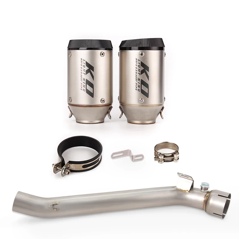 

For SUZUKI GSXR1000 2007-2008 Years Motorcycle Exhaust System Titanium Alloy Mid Link Pipe 51mm Muffler Escape Slip On