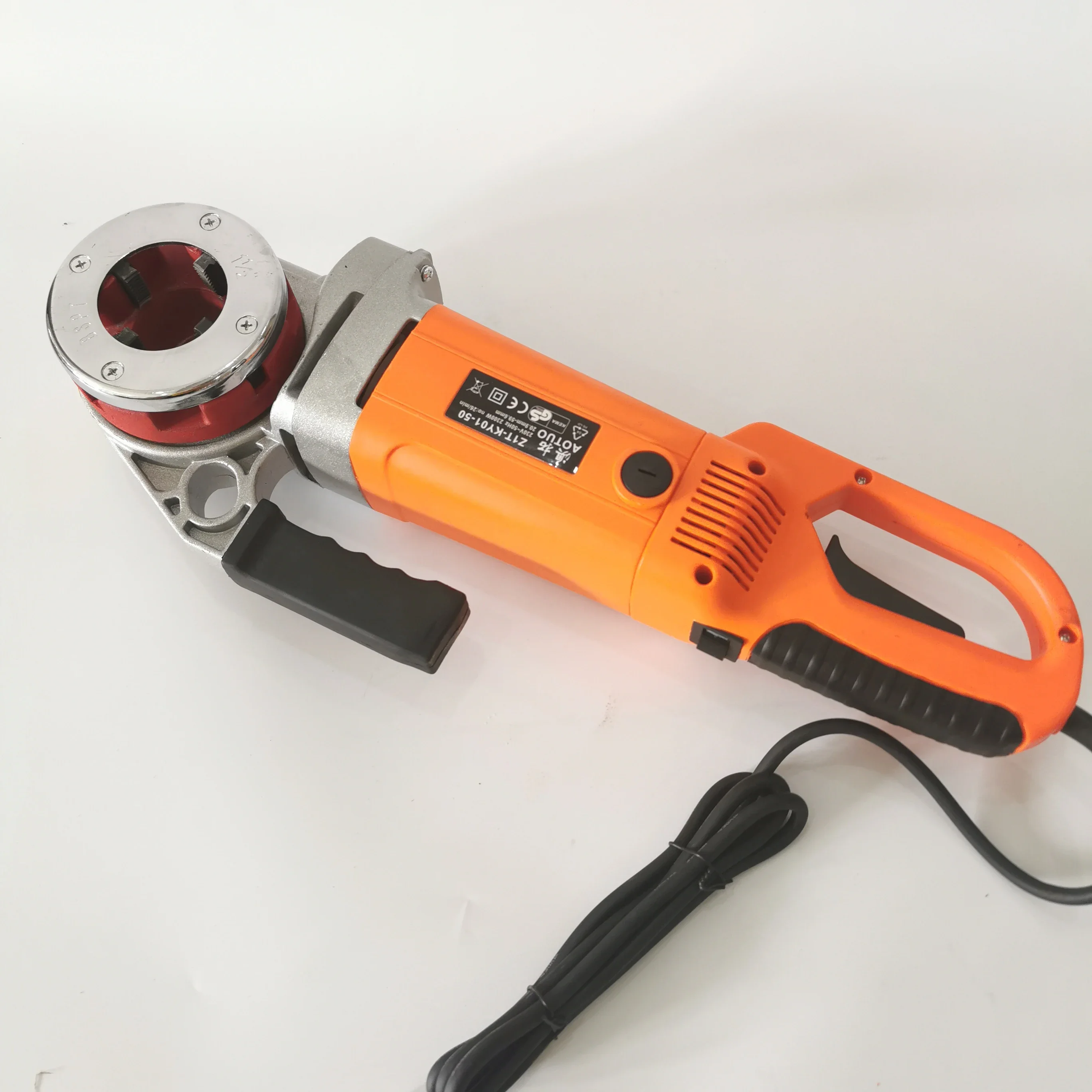 Portable hand held  Electric Pipe Threader With 6 Dies Threading Machine