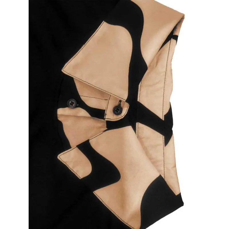 Plus Größe Frauen Langarm Kontrast Farbe Tops Mode Zugeknöpft Lose Gefaltete Kleidung Casual Revers Blusen & Shirts für Weibliche