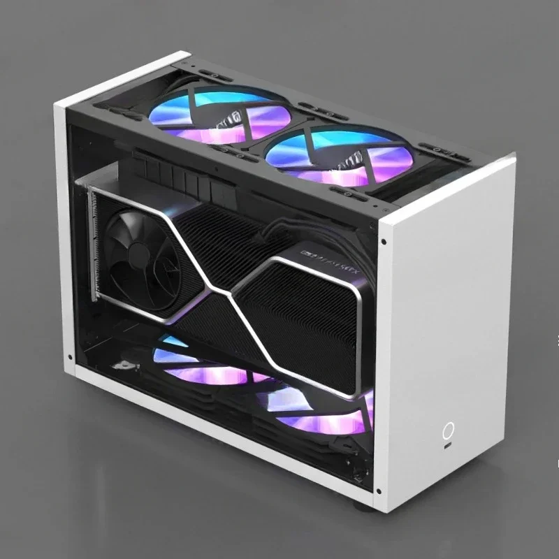 M6P ITX Mini Case, 240 Water Cooled Portable Small Desktop Desktop Computer Host Box