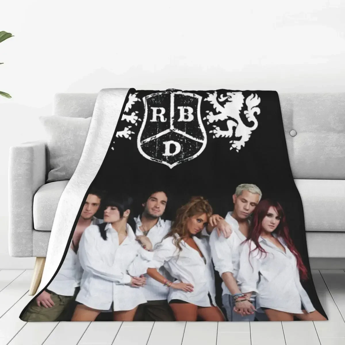 Mexican RBD Blanket Rebelde Tv Flannel Throw Blanket Home Couch Decoration Lightweight Bedspreads