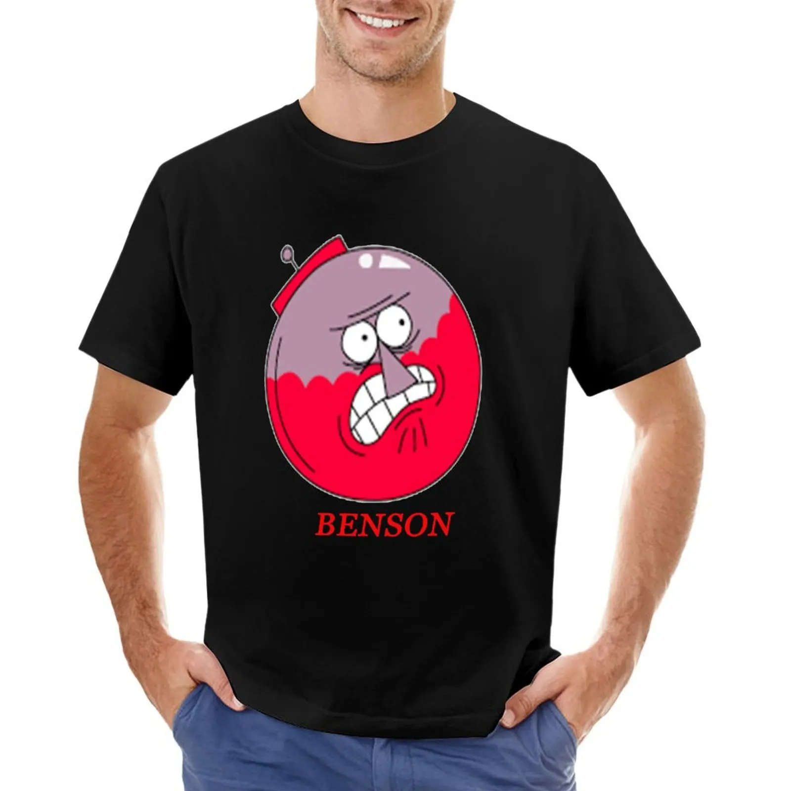 

benson angry T-Shirt cheap stuff korean fashion vintage anime shirt plus size clothes mens vintage t shirts