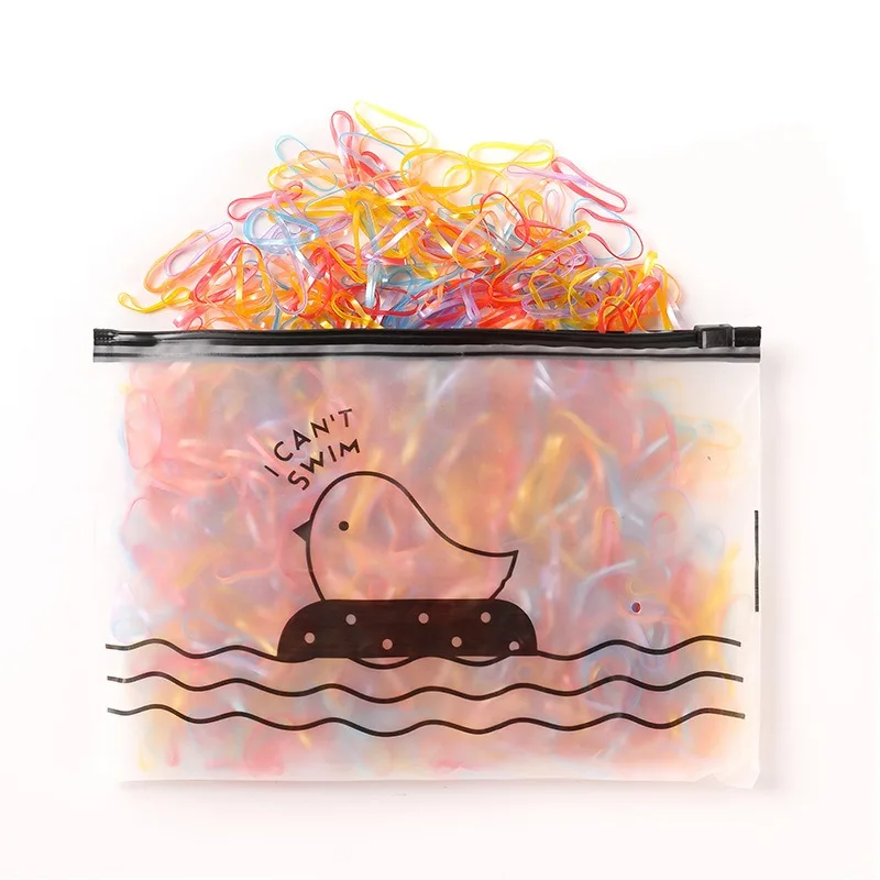 Colorful Disposable Rubber Bands (Zipper Bag Pack) - Multipurpose Small Elastic Bands