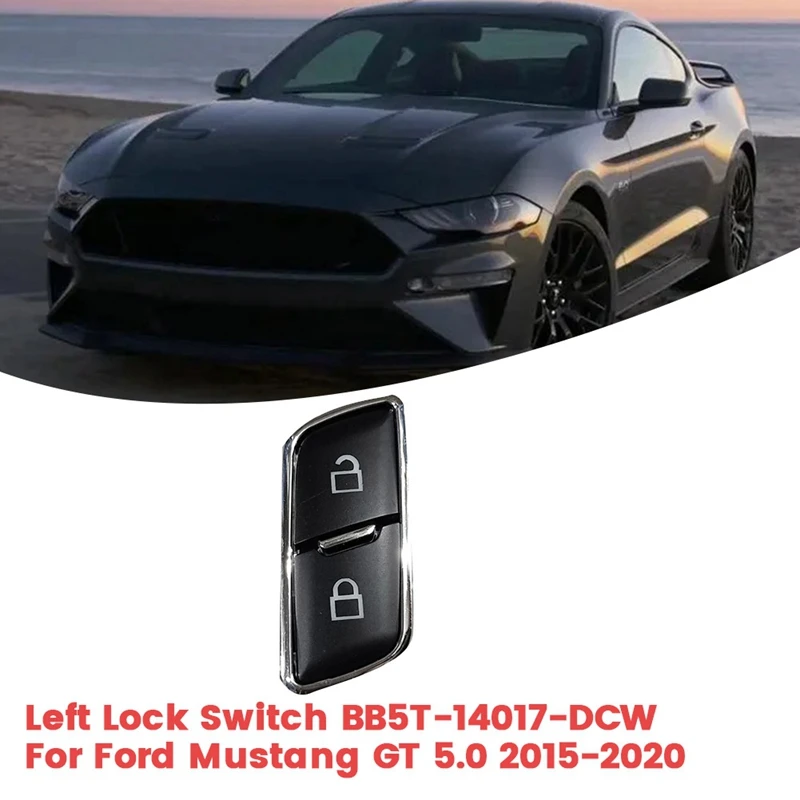 1Pair Front Door Lock Switch Unlock Button BB5T-14017-DCW BB5T-14017-CBW For Ford Mustang F150 2015-2020 BB5T14017CBW Parts