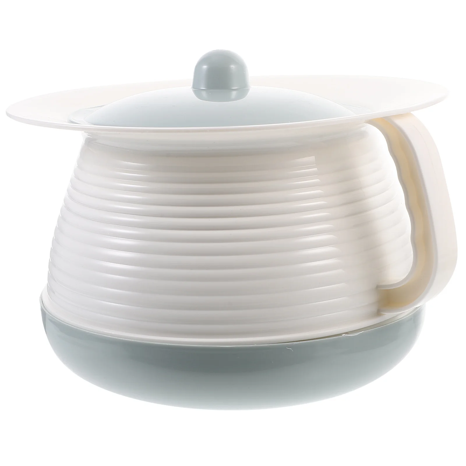 1 قطعة Bedpan البلاستيك غطاء محكم الغلق المحمولة وعاء البول المنزلية ليلة المبصقة الكبار الأطفال الحوامل مريحة تخزين نظيف