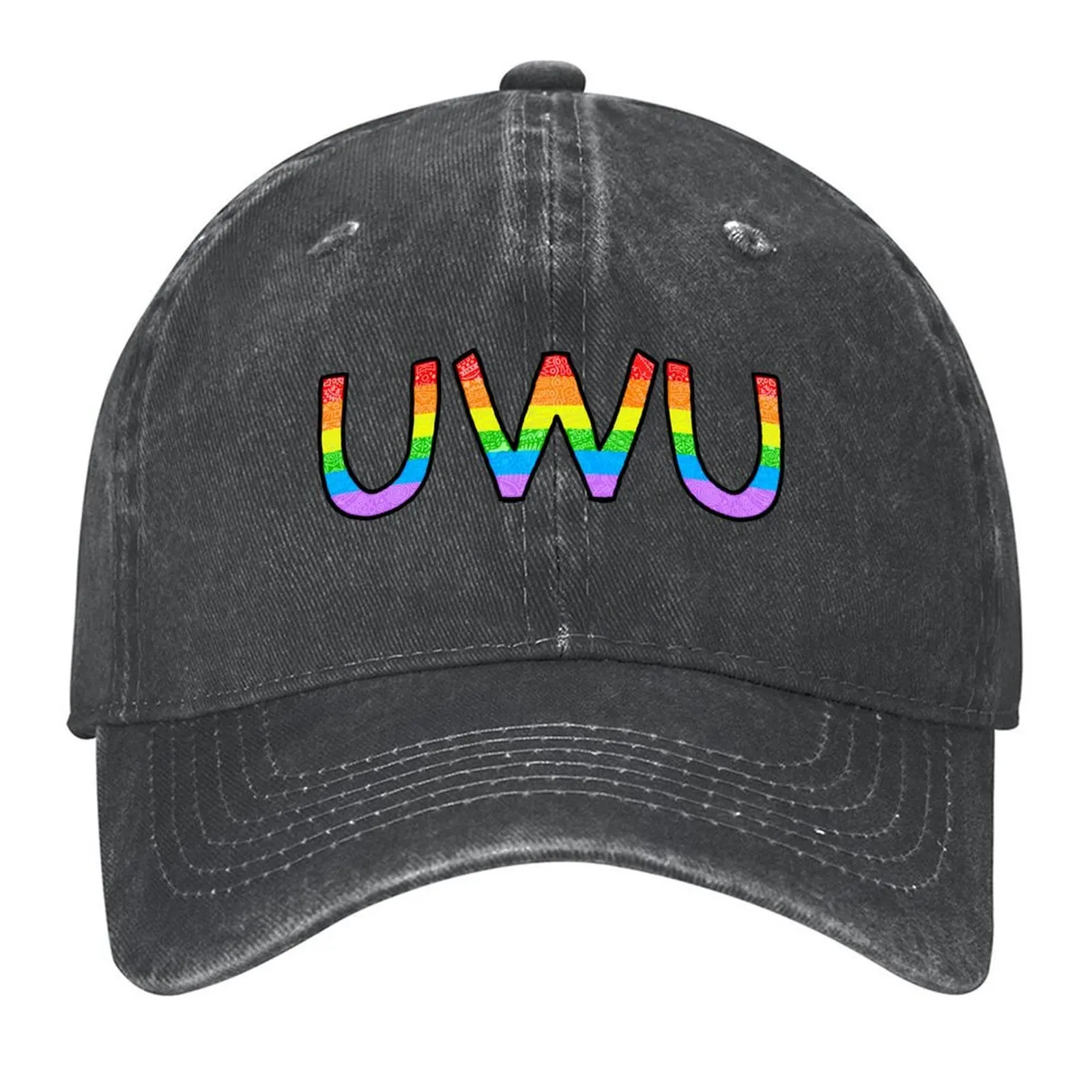 

Gay uwu Baseball Cap funny hat Custom Cap birthday hats on offer Girl'S Hats Men's