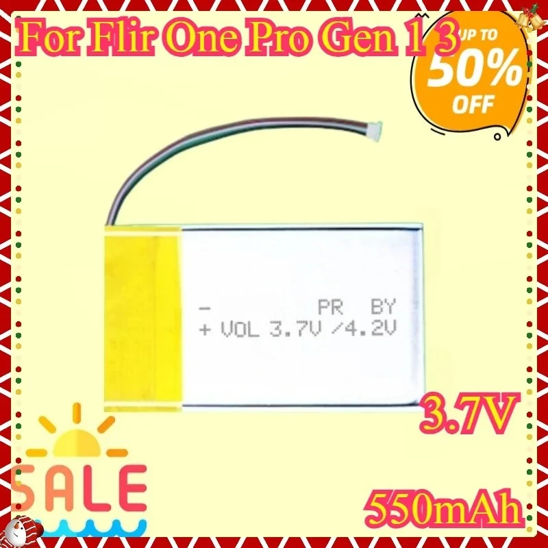 

New High quality Battery For Onepro Replacement Battery for Flir One Pro Gen 1 3 Thermal Imaging Camera Bateira 3.7V 550mAh