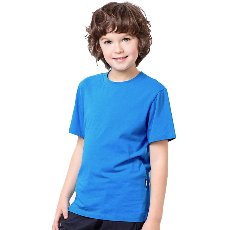 Kinder Plain T Shirt Tops für Kind Jungen Mädchen Baby Kleinkind Solid Blank Baumwolle Kleidung Weiß Schwarz Kinder Sommer Tees 1-8 jahre Student Kurzarm Atmungsaktiv Schuluniformen