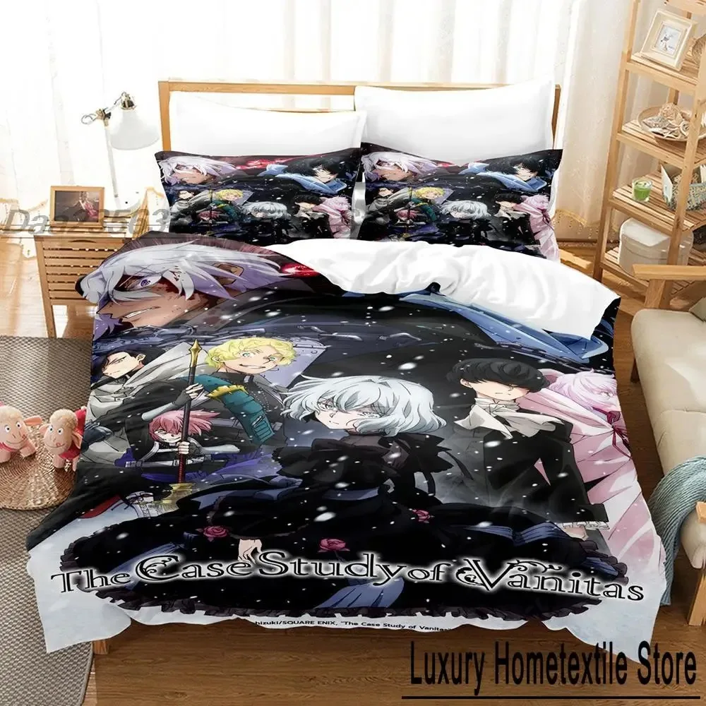 

The Case Study of Vanitas Bedding Set Single Twin Full Queen King Size Bed Set Aldult Kid Bedroom Duvetcover Sets 3D Print Anime