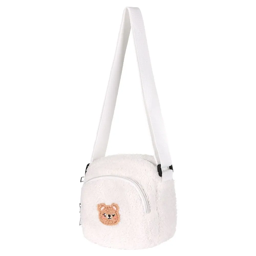 

New Women Plush Bag Plush Bear Shoulder Bags Messenger Bag Mobile Phone Bag