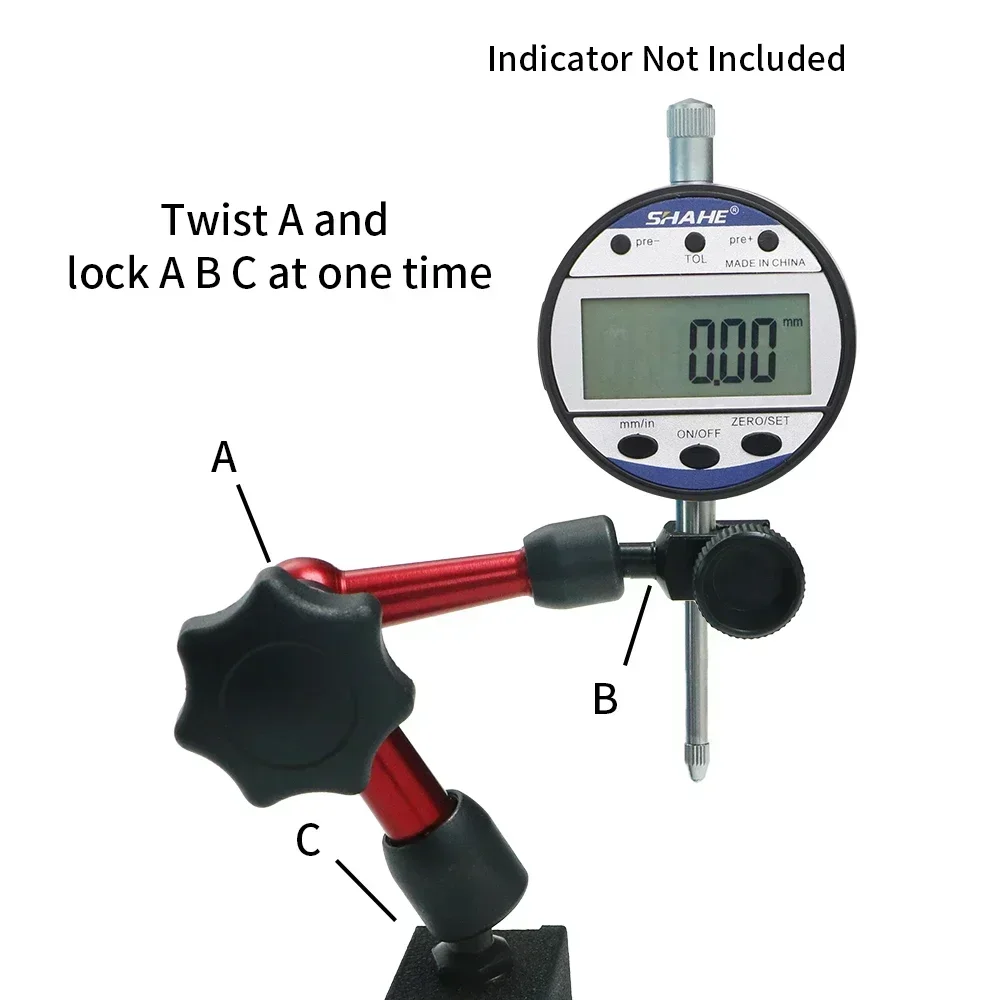 Magnetic Stand Dial Indicator Magnetic Base Holder Stand Dial Gauge Table Scale 15kg