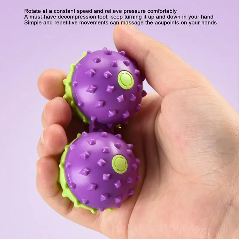 

3D Gravityy Integrated Massage Balls Fidget Toy Fingertip Gyroscope Decompressionn Toy Stress Relief Sensory Ball Toy Gift