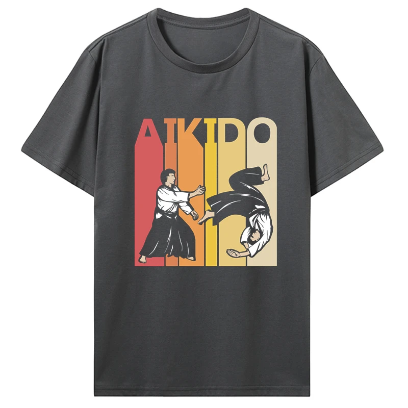 heavyweight Aikido Hapkido Boken Tanto Jo Martial Arts Top Quality T Shirt Casual Fitness Cotton Tops Men's Clothing Unisex