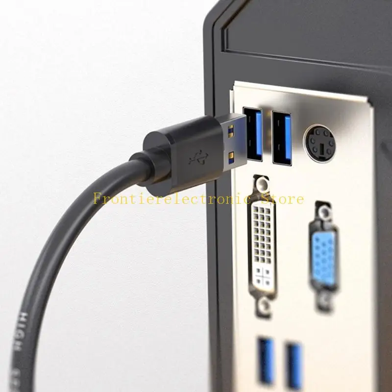 G8DB Premium USB3.0 Data Cable USB3.0 Male to Male Extension Cable for Rapid File Exchange Supports Wide Ranges of Device