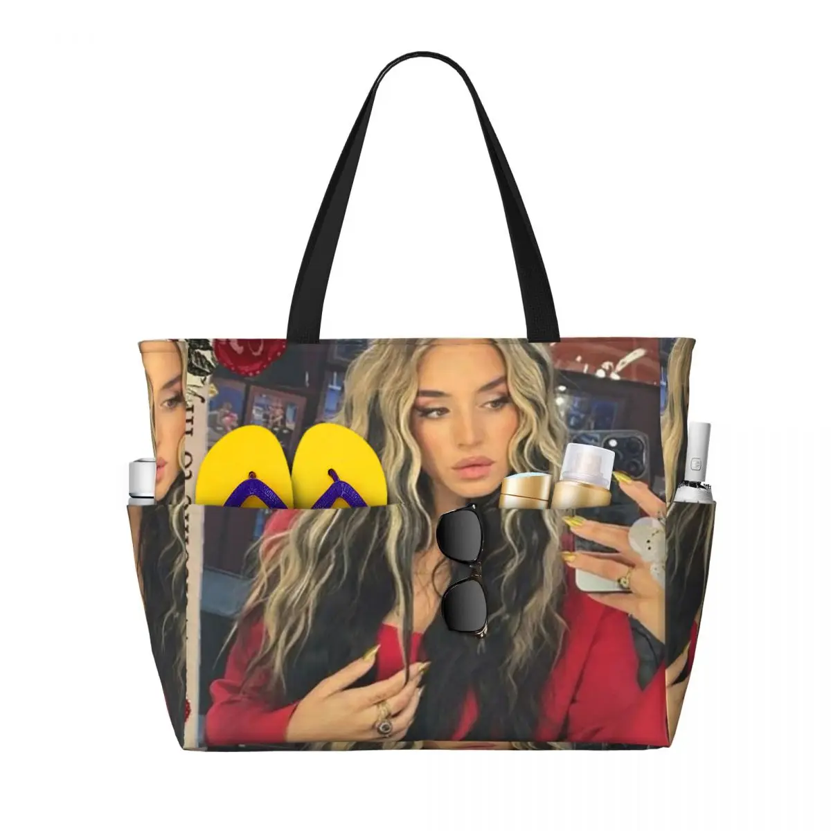 

Spanish Lola Indigo Beach Tote Bag Sport Gym Yoga Duffle Large Tote Bag Women Travel Bag Fitness bag