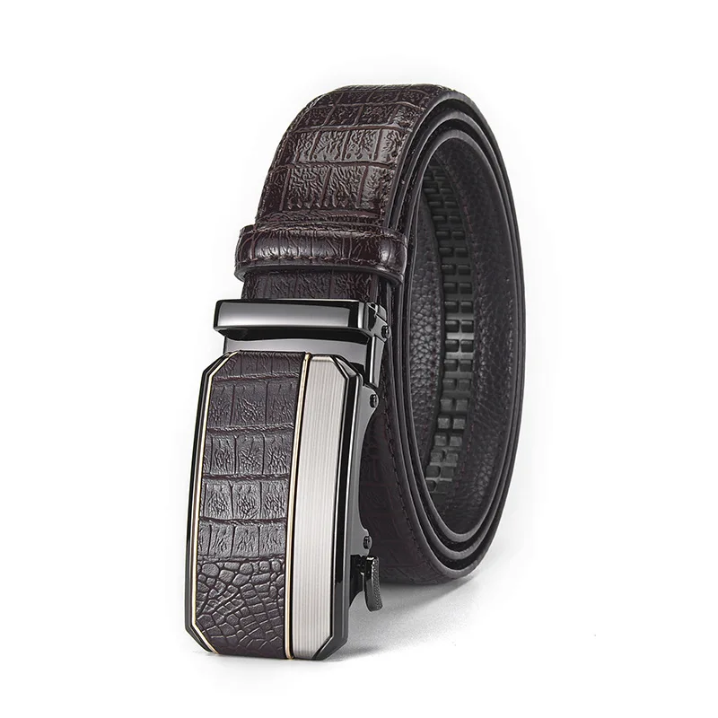 Мужской высококачественный ремень из сплава с автоматической пряжкой из сплава, модный поясной уплотнитель, трансграничный кожаный аксессуар