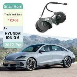 Car Snail Type Horn Accessories Speakers Tweeter High Bass Waterproof Whistle For Hyundai IONIQ 6 2022-Pre