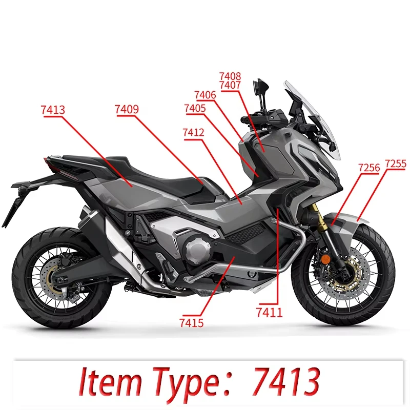 WOLFLINE Rear Seat Side Cover Fairing For Honda X-ADV 750 2021-2024 Motorcycle Frame Injection Cowl Customizable