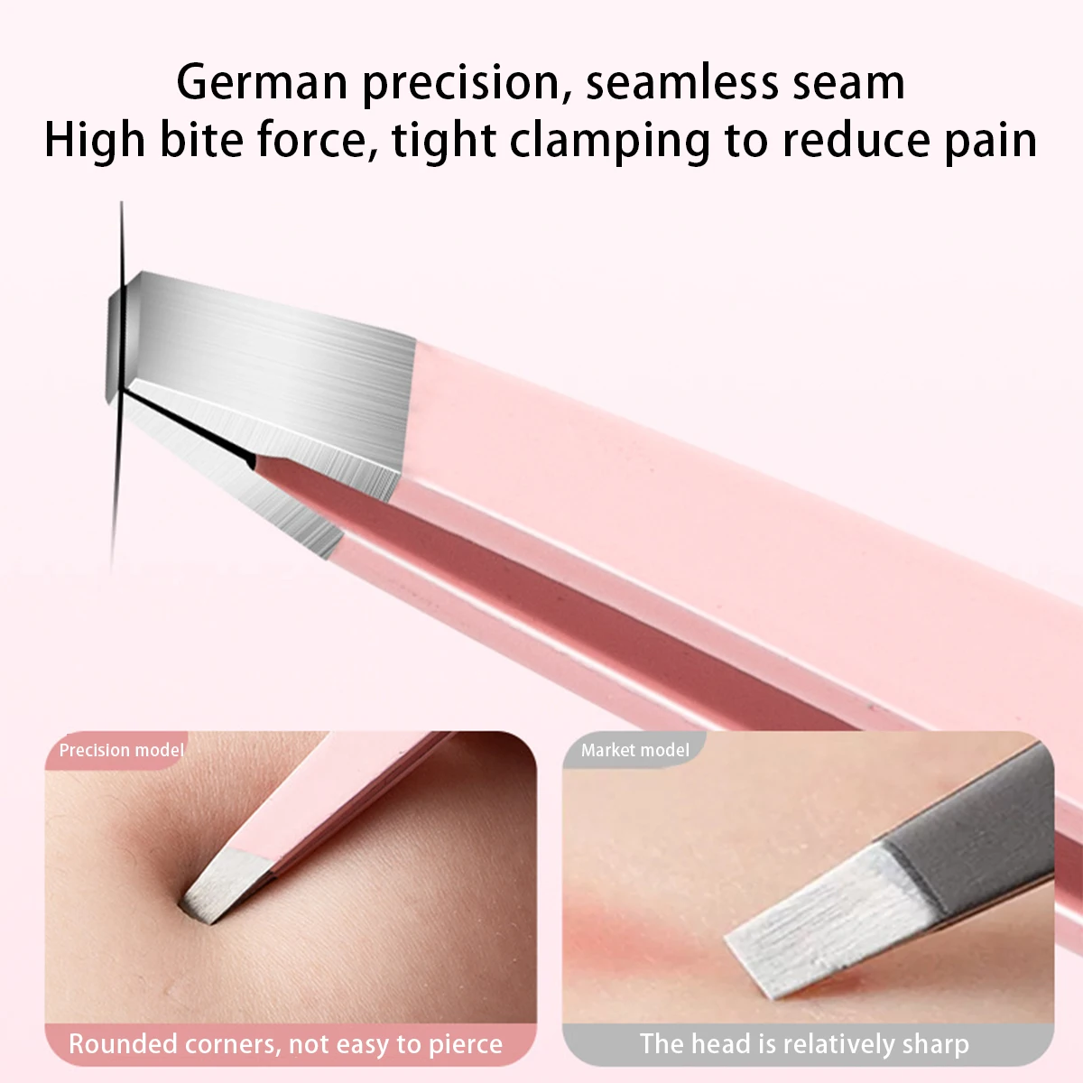 4 قطعة مجموعة ملاقط الحاجب المهنية فضي ووردي ملقط الحاجب مجموعة أدوات التجميل لنمو شعر الوجه إلى الداخل